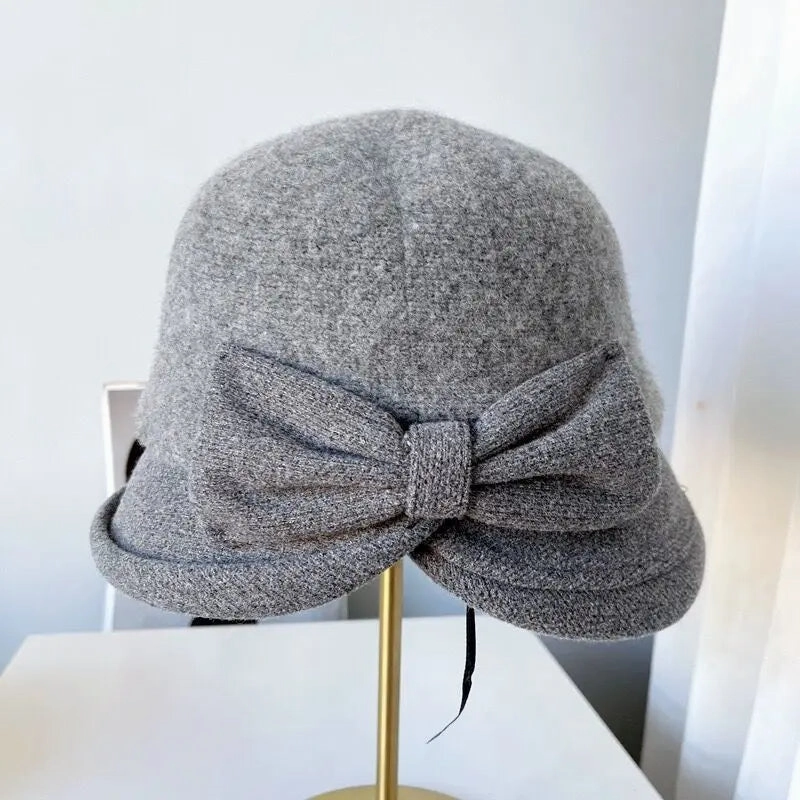Chapeau Melon Cloche Femme pais Hiver