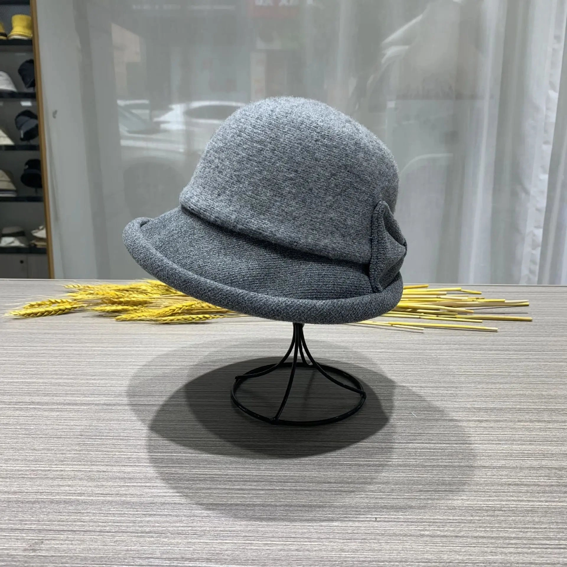 Chapeau Melon Cloche Femme pais Hiver