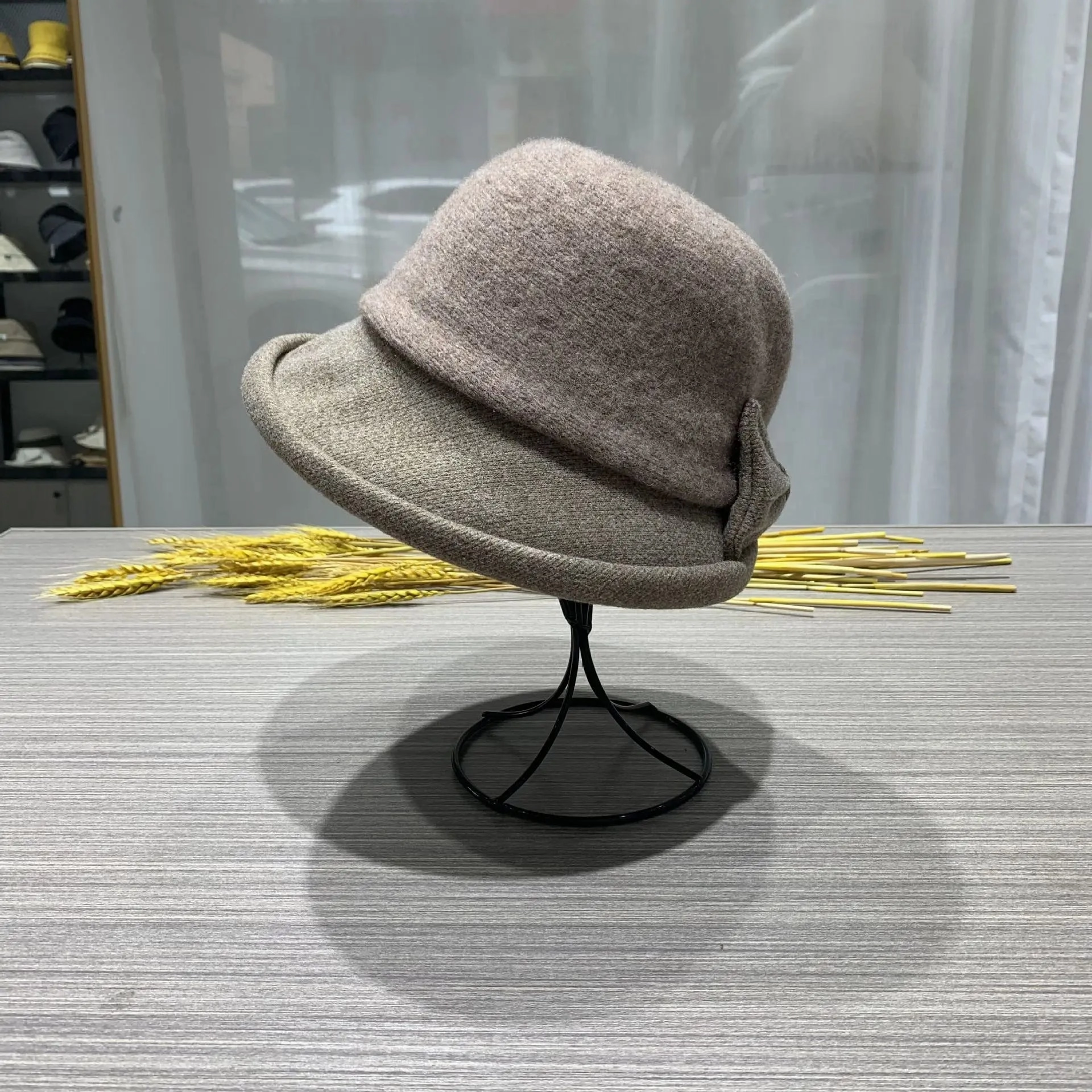 Chapeau Melon Cloche Femme pais Hiver