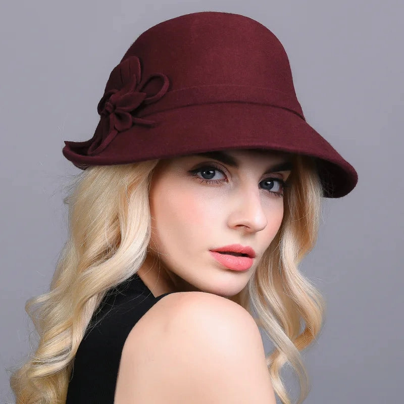 Chapeau Melon Cloche Femme Style British
