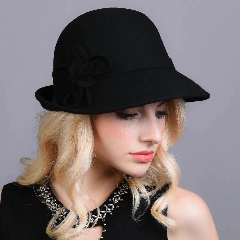 Chapeau Melon Cloche Femme Style British