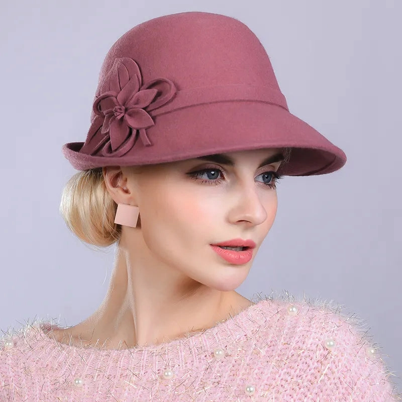 Chapeau Melon Cloche Femme Style British spring-straw-hat