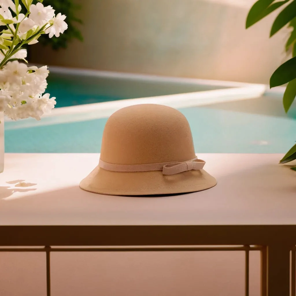 Chapeau Melon Cloche Femme Suede
