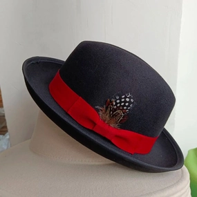 Chapeau Melon Fedora Plume spring-straw-hat