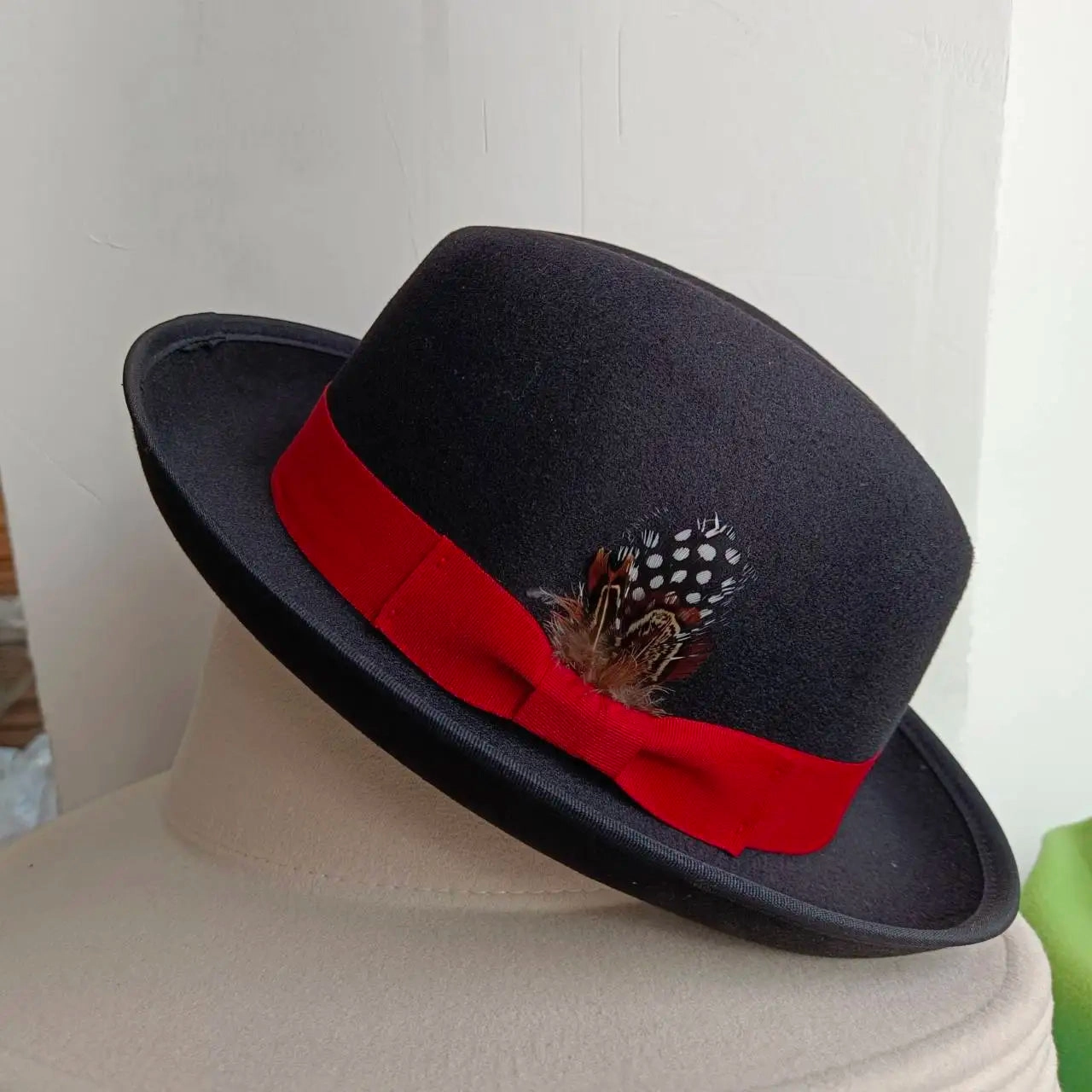 Chapeau Melon Fedora Plume spring-straw-hat