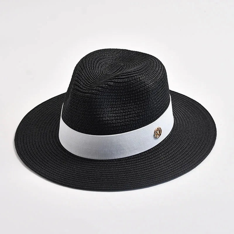 Chapeau Panama Classique Bande Contraste C Milano