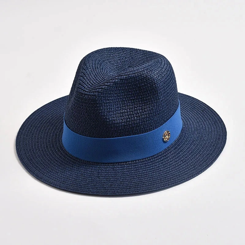 Chapeau Panama Classique Bande Contraste C Milano
