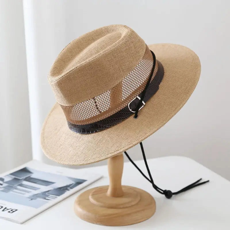Chapeau Panama Homme Ar Avec Cordon C Solaro
