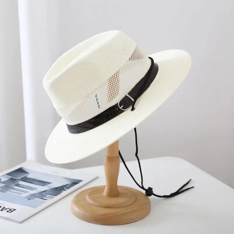Chapeau Panama Homme Ar Avec Cordon C Solaro