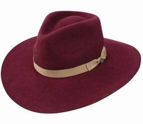 Charlie 1 Horse - Highway - Burgundy/Green winter-felt-cap