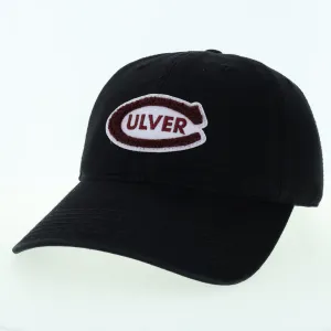 Chenille Varsity Culver Relaxed Twill Hat - Black casual-dad-hat
