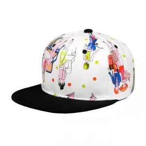 CHIC Print Flatbill Adjustable Snapback casual-dad-hat