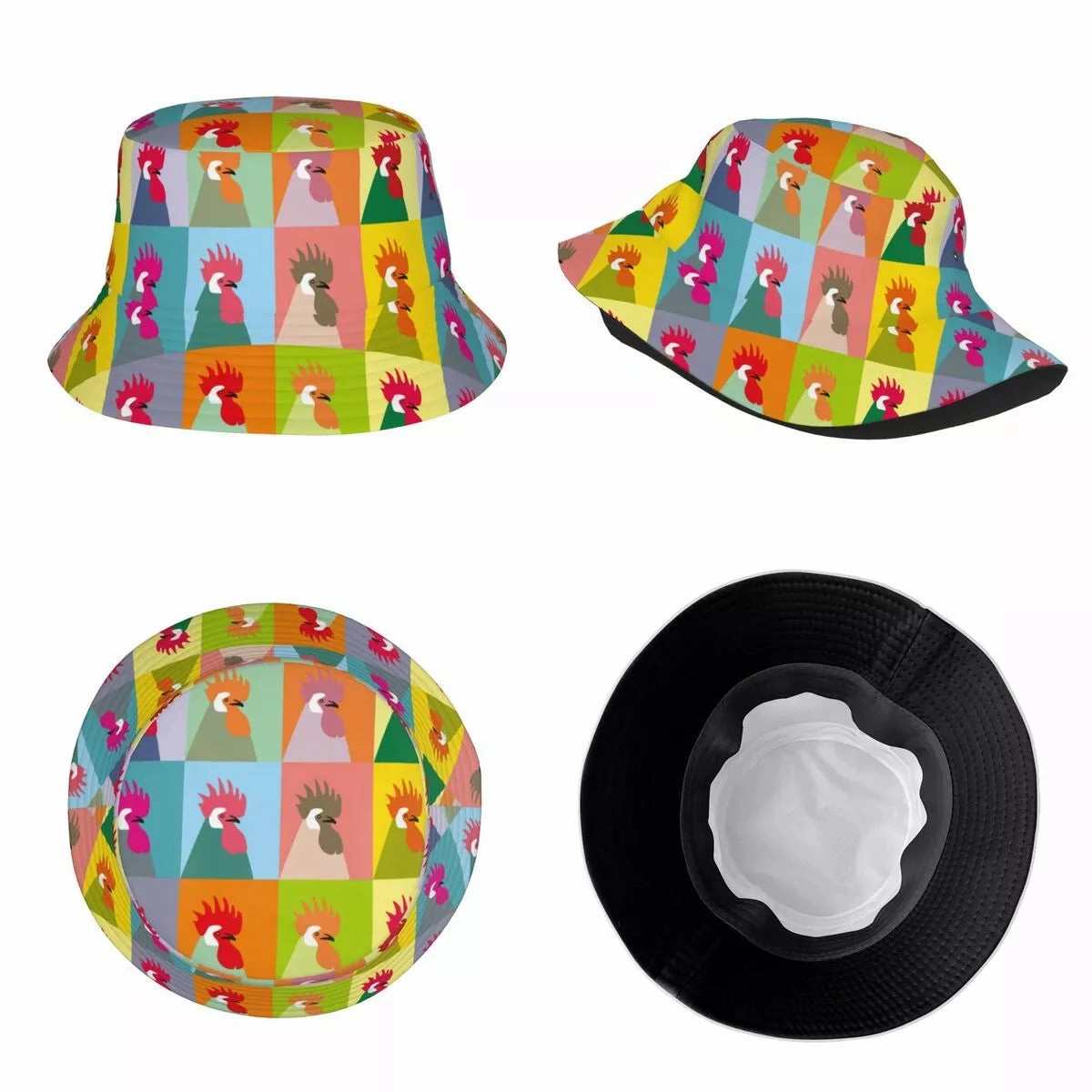 Chicken Multicolor Bucket Hat