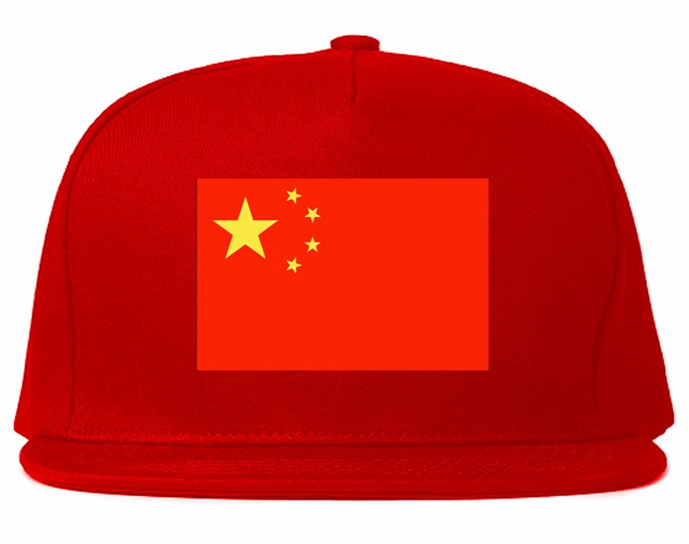 China Flag Country Printed Snapback Hat Cap