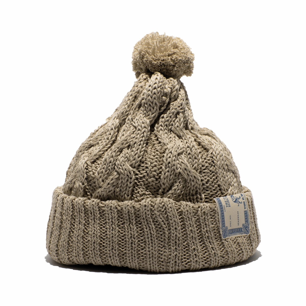 CHUNKY CABLE BEANIE - Beige