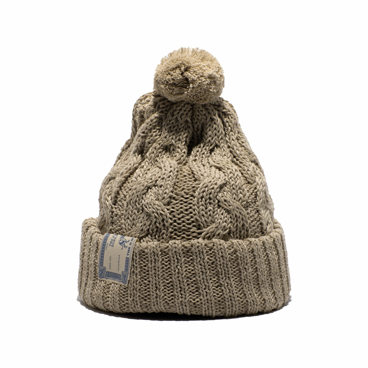 CHUNKY CABLE BEANIE - Beige