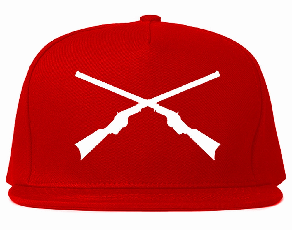 Civil War Guns Crossed Mens Snapback Hat