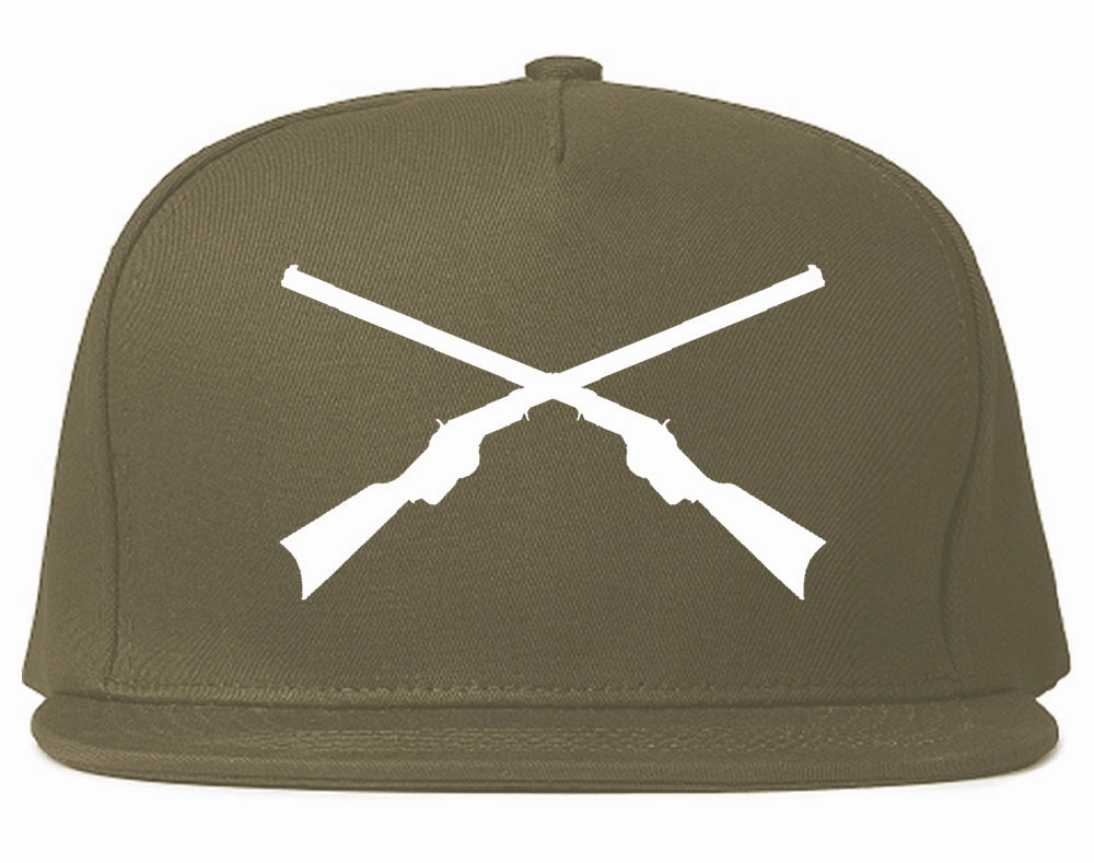 Civil War Guns Crossed Mens Snapback Hat