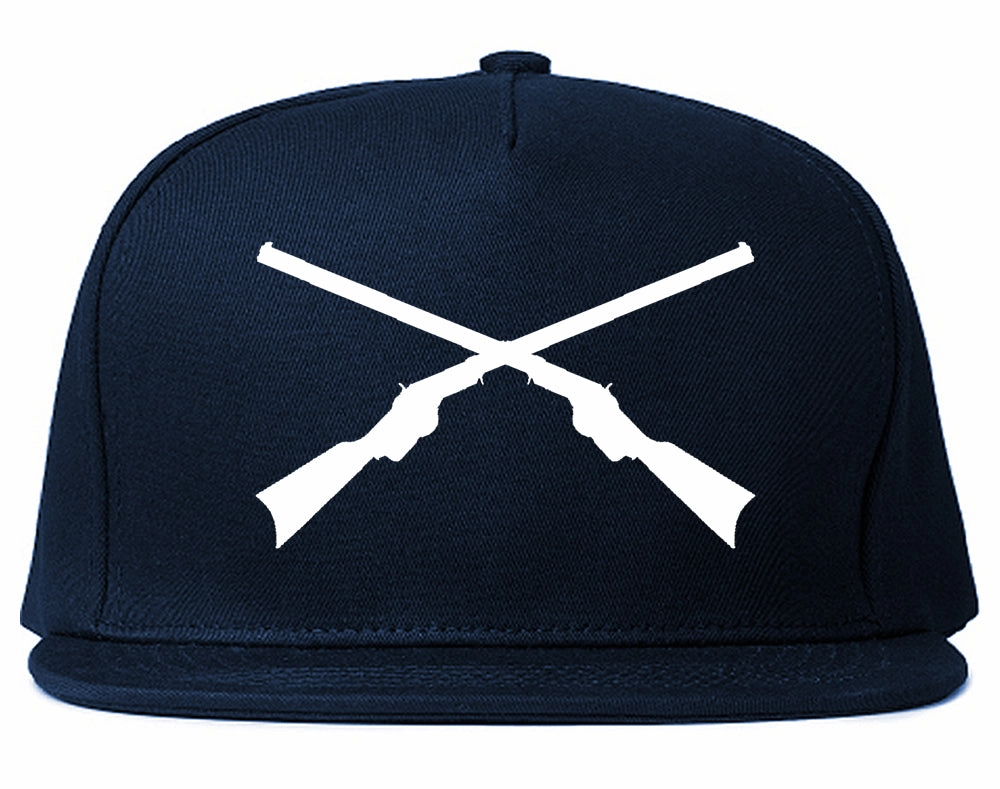 Civil War Guns Crossed Mens Snapback Hat