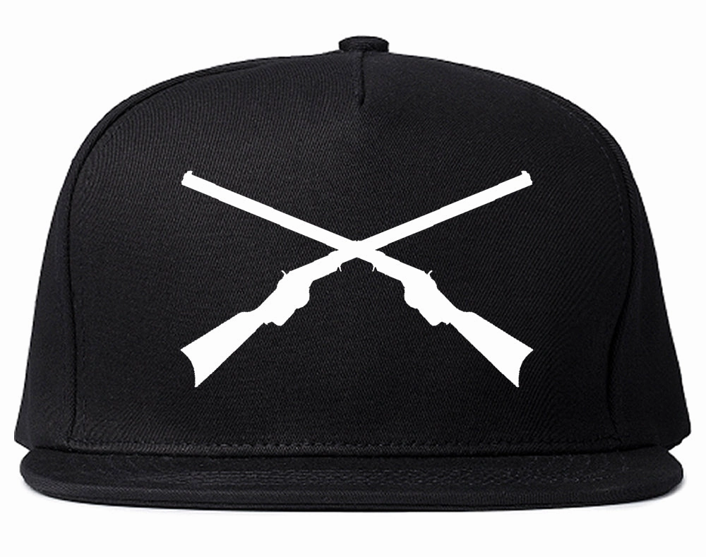 Civil War Guns Crossed Mens Snapback Hat