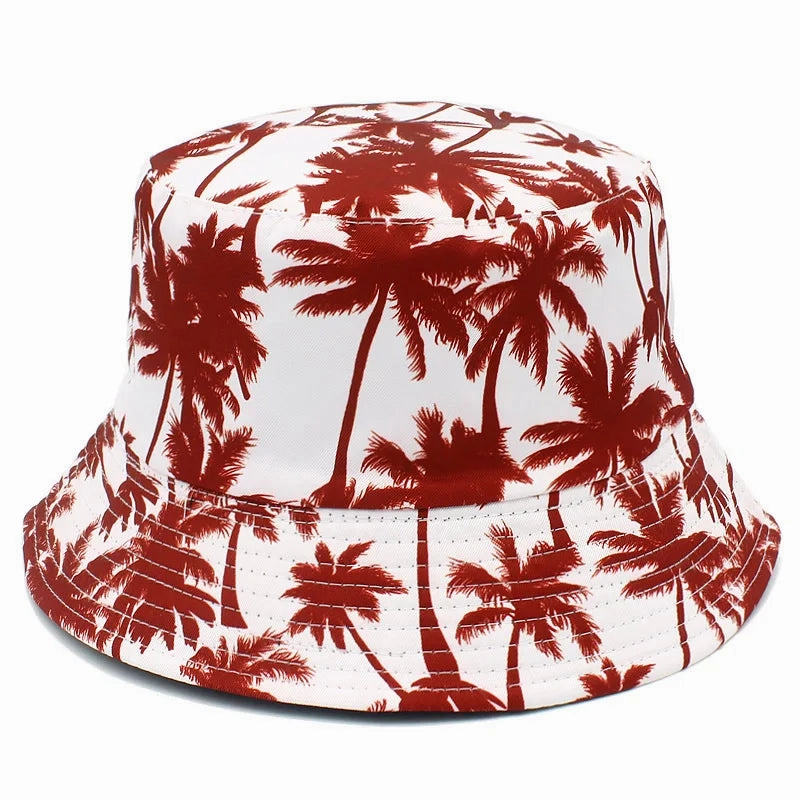Coconut Trees Print Bucket Hat