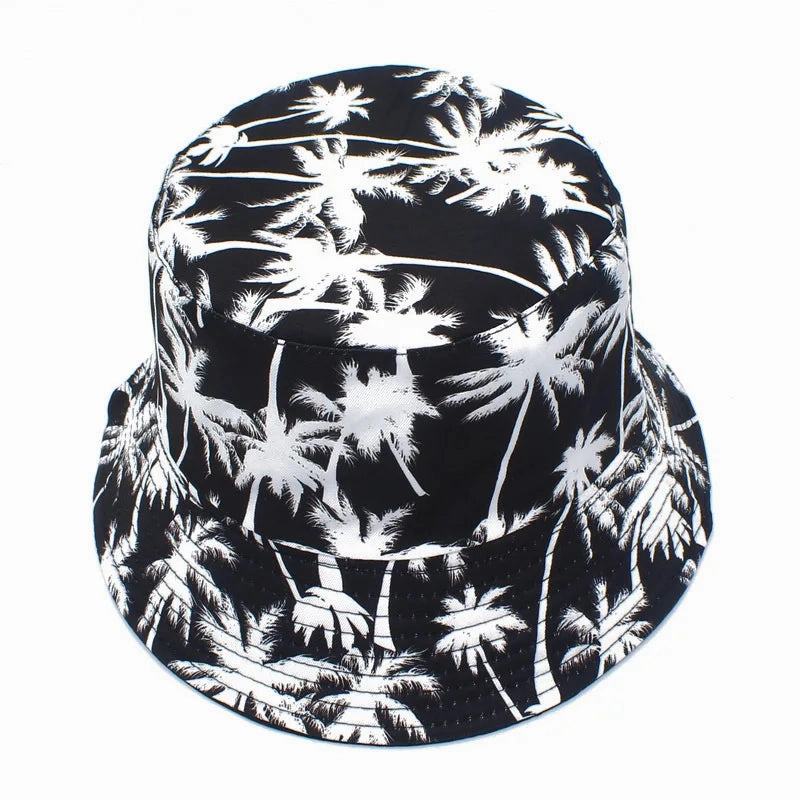 Coconut Trees Print Bucket Hat