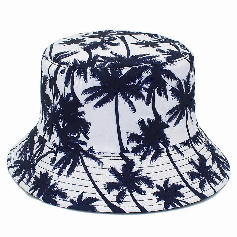 Coconut Trees Print Bucket Hat