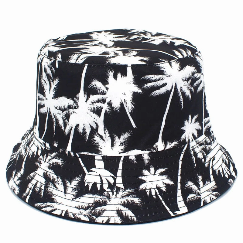 Coconut Trees Print Bucket Hat
