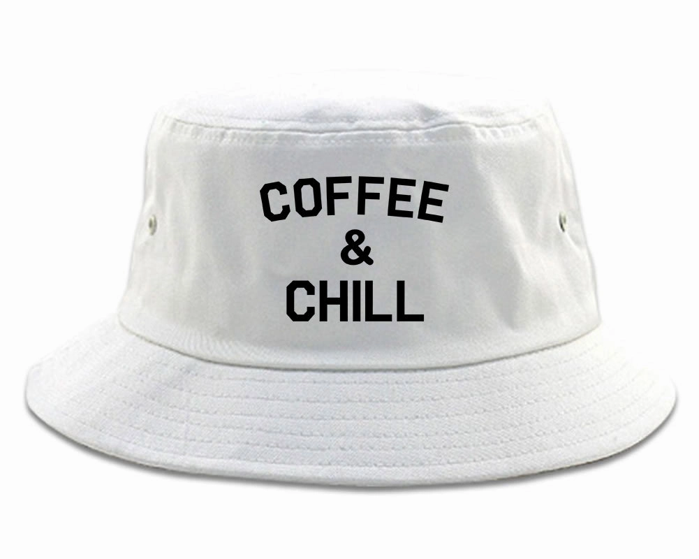 Coffee And Chill Funny Mens Bucket Hat