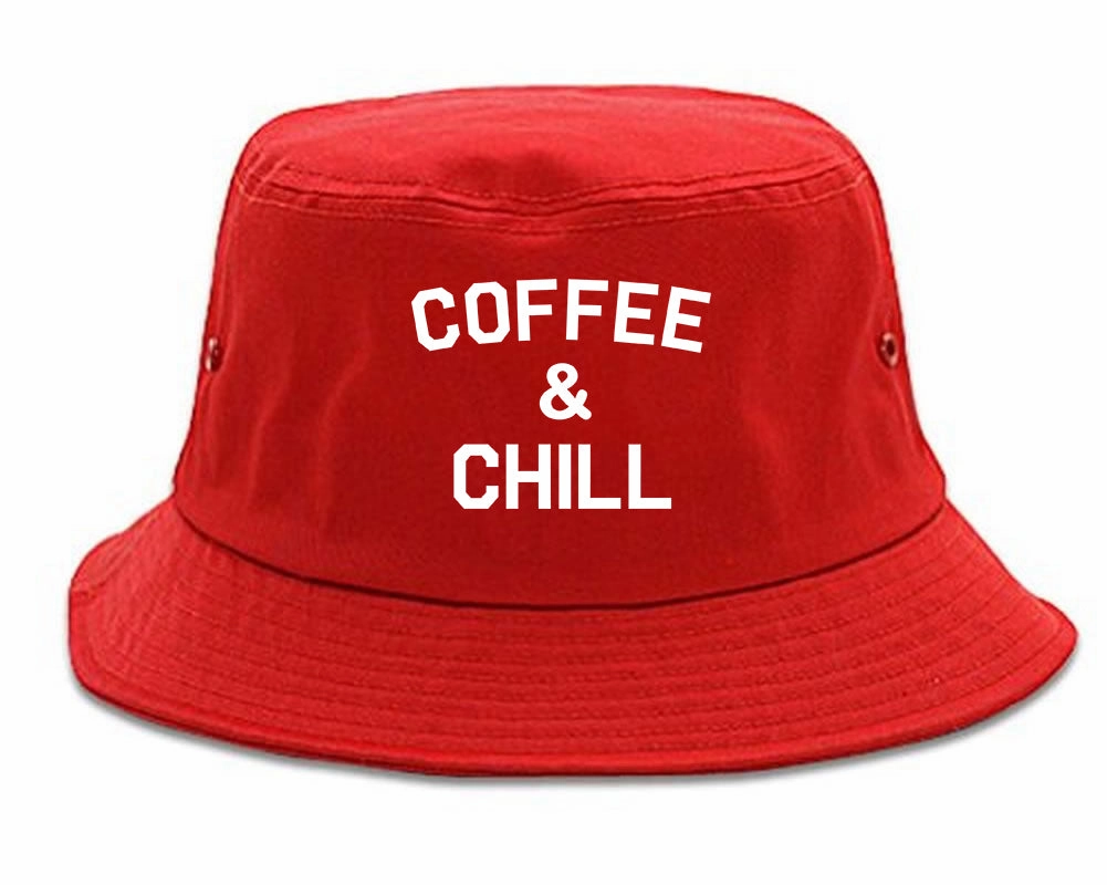 Coffee And Chill Funny Mens Bucket Hat