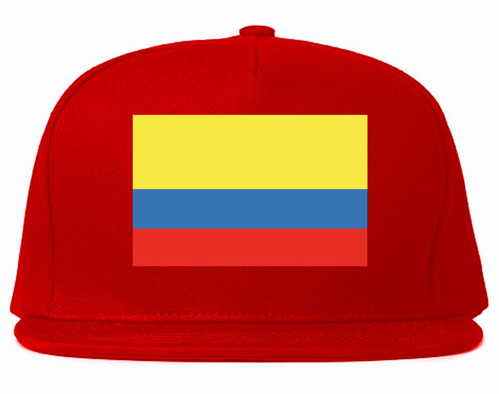 Colombia Flag Country Printed Snapback Hat Cap