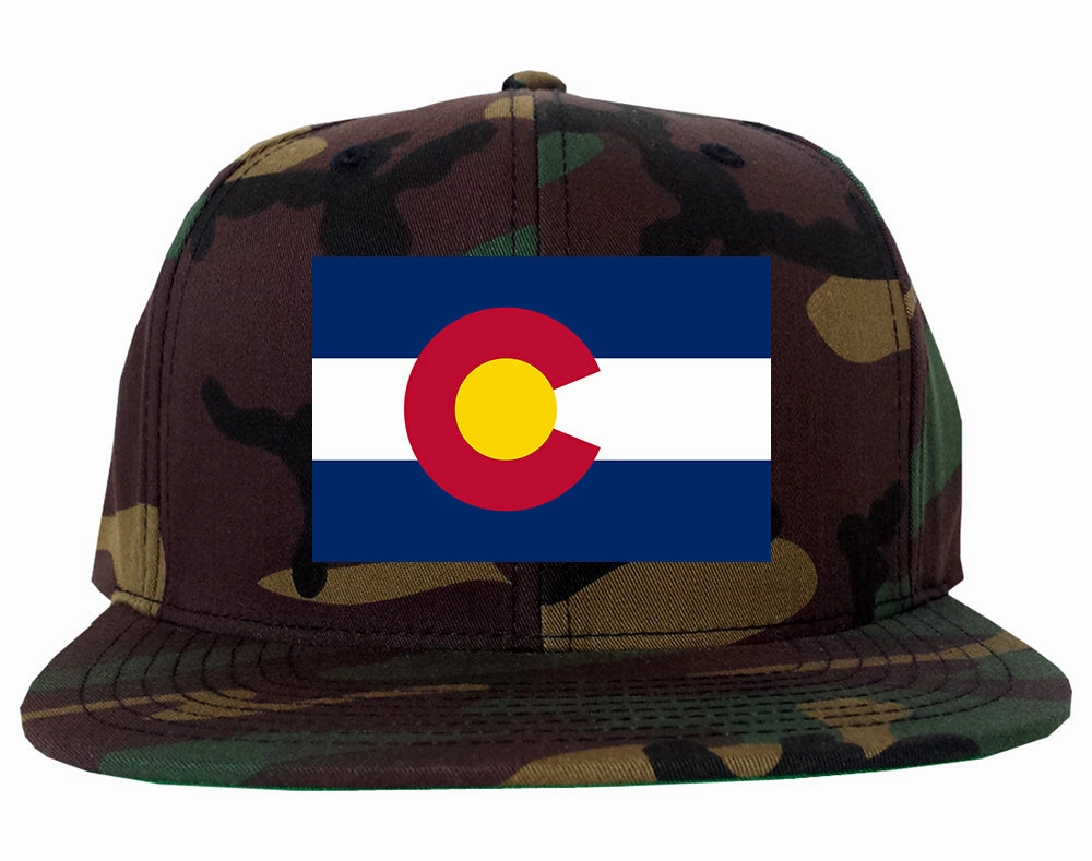Colorado State Flag CO Chest Mens Snapback Hat