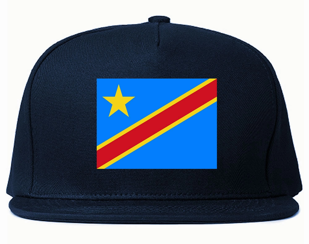 Congo Flag Country Printed Snapback Hat Cap