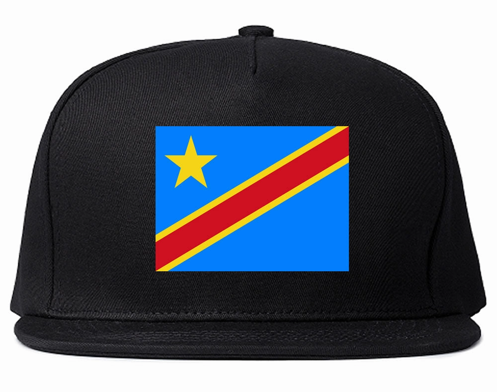 Congo Flag Country Printed Snapback Hat Cap