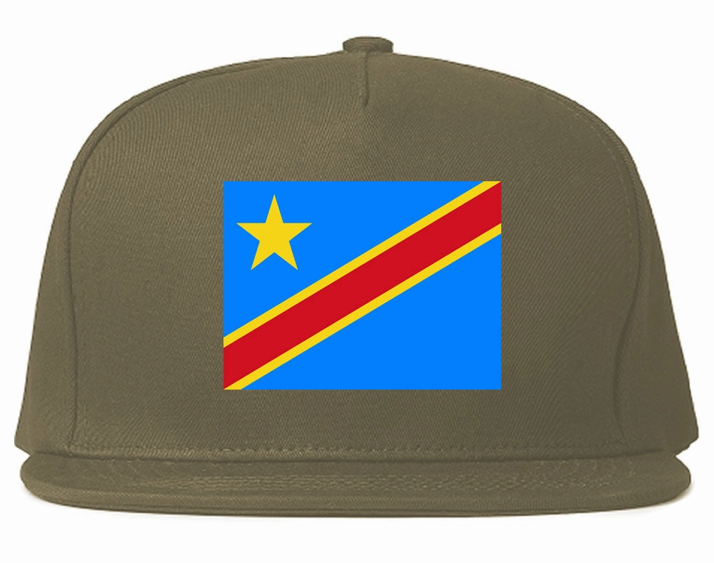 Congo Flag Country Printed Snapback Hat Cap