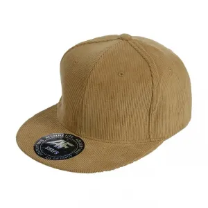 Corduroy Flat Bill Adjustable Leather Strapbacks casual-dad-hat