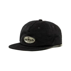 CORDUROY WORKERS CAP - Black casual-baseball-cap