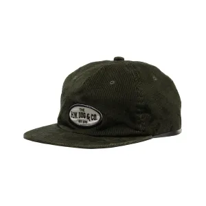 CORDUROY WORKERS CAP - Olive casual-baseball-cap