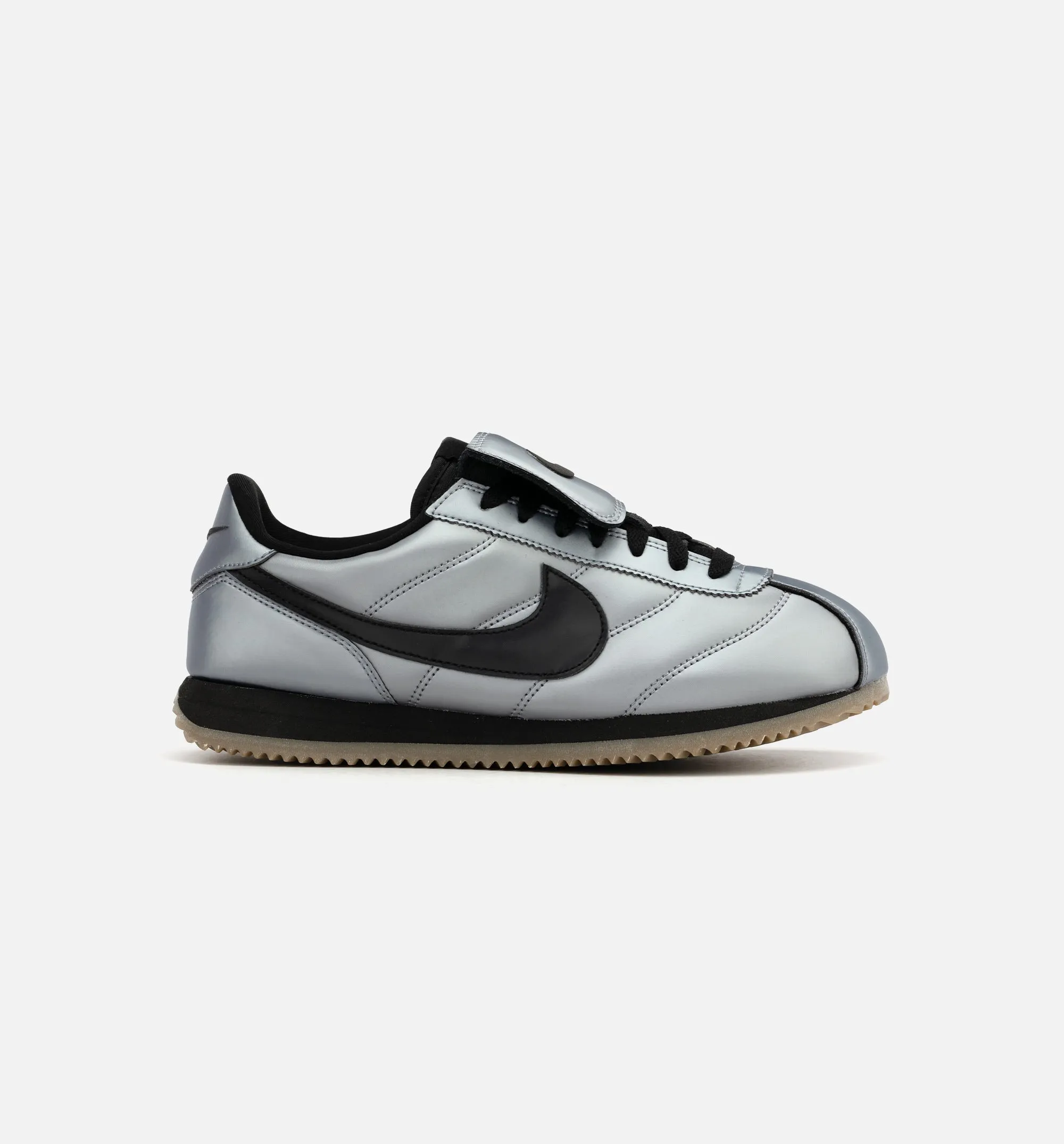 Cortez Leather SE Tiempo Pack Herren Lifestyle-Schuh - Metallisches Kühles Grau/Schwarz/Dunkelbraunes Gummi