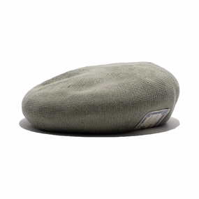 COTTON BASIC BERET - Beige fashion-beret