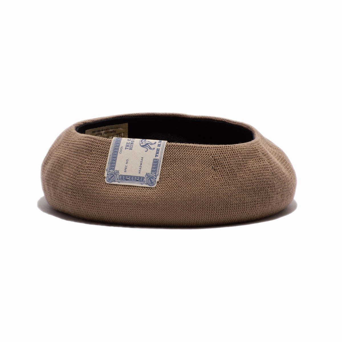 COTTON BASIC BERET - Moca