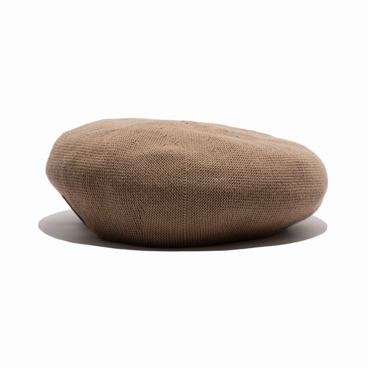 COTTON BASIC BERET - Moca