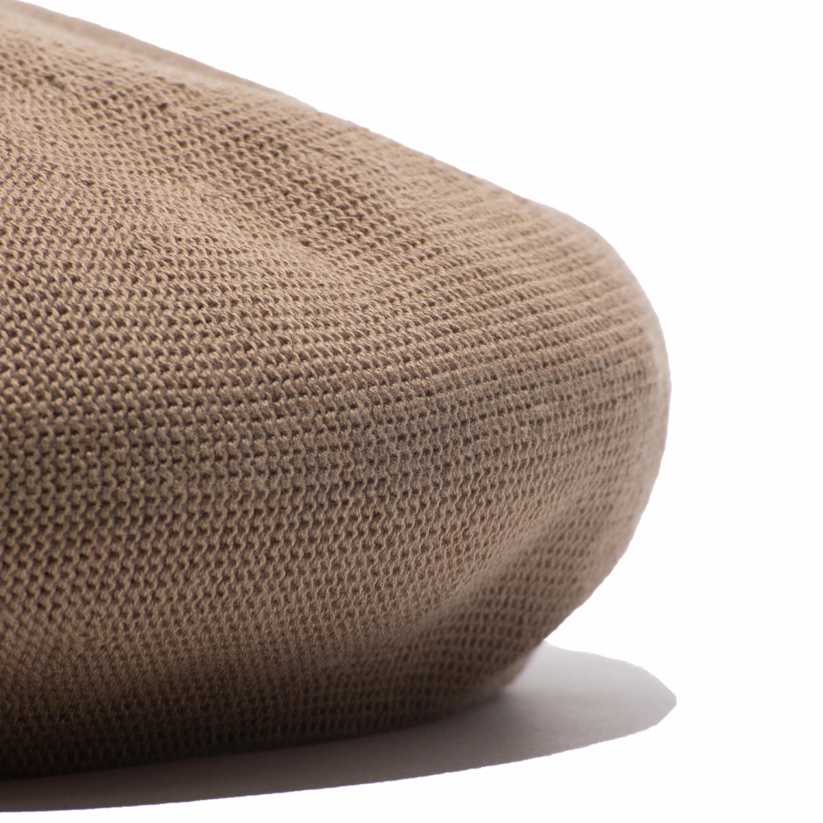 COTTON BASIC BERET - Moca