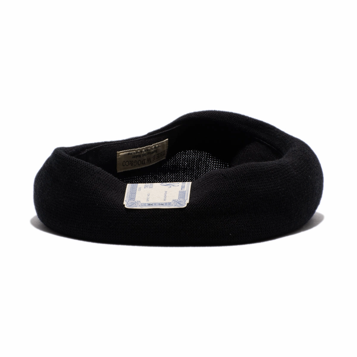 COTTON BIG BERET - Black