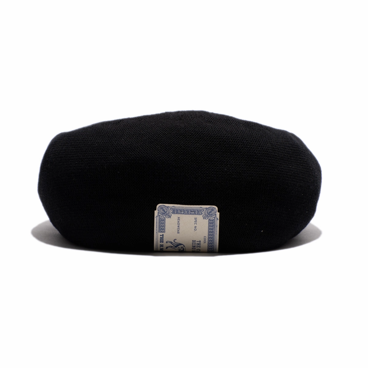 COTTON BIG BERET - Black