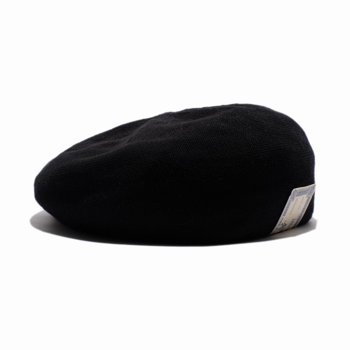 COTTON BIG BERET - Black fashion-beret