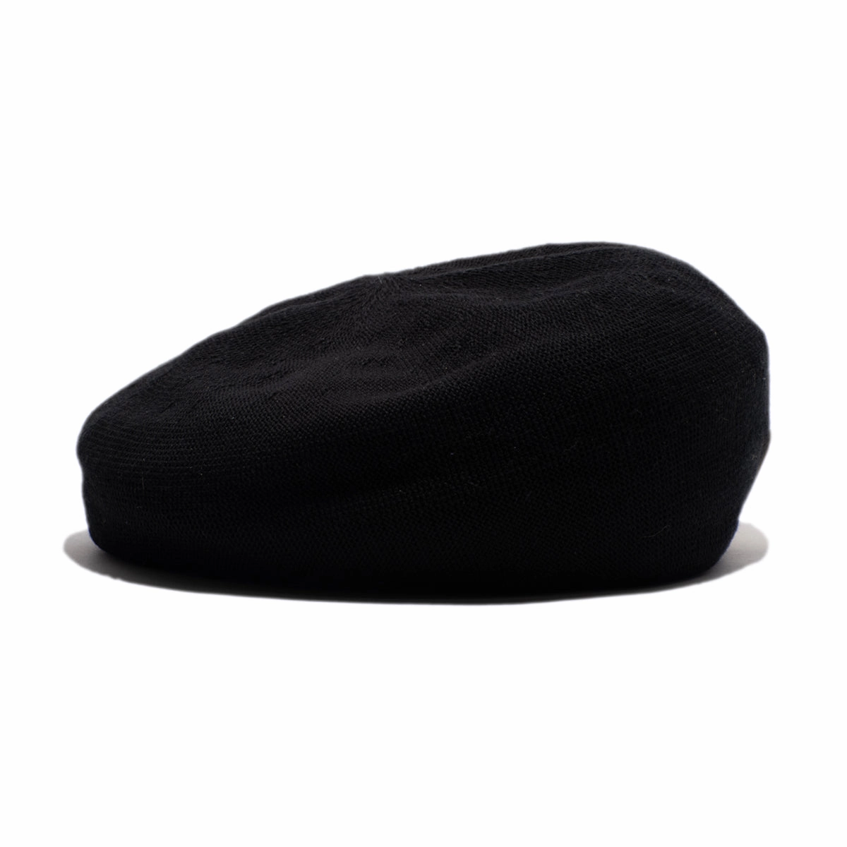 COTTON BIG BERET - Black