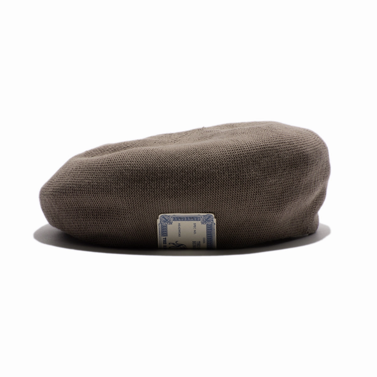 COTTON BIG BERET - Moca