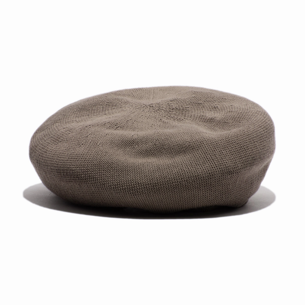 COTTON BIG BERET - Moca