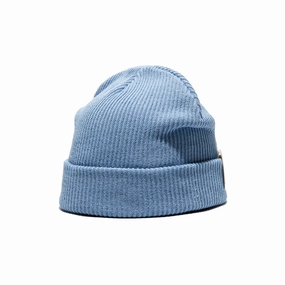 COTTON D WATCH - Blue winter-knitted-hat